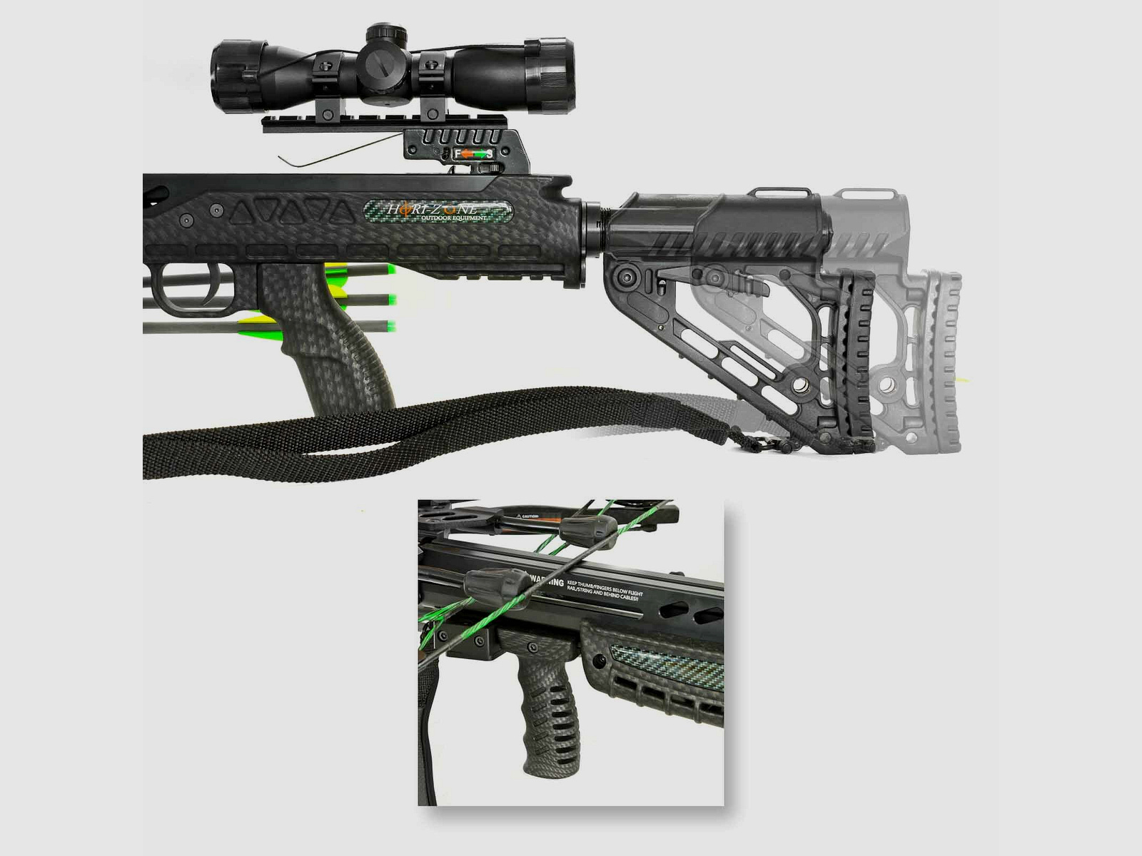 Set Hori-Zone Compoundarmbrust Kornet 390-XT - 185 lbs / 390 fps (P18)