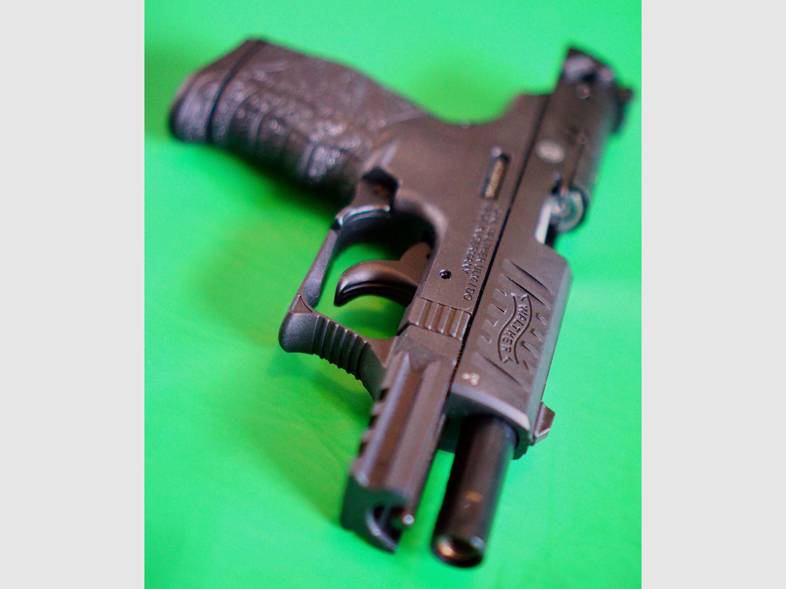 Walther P22Q Schreckschuss Pistole 9mm P.A.K. schwarz  (PTB 778) - neuwertig!