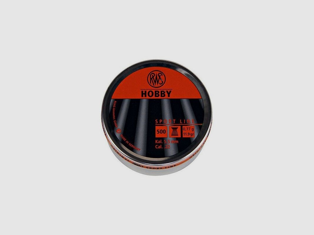 RWS Luchtkogels 5,5 mm Sport Line Hobby 0,77 g / 11,9 gr Doos van 500