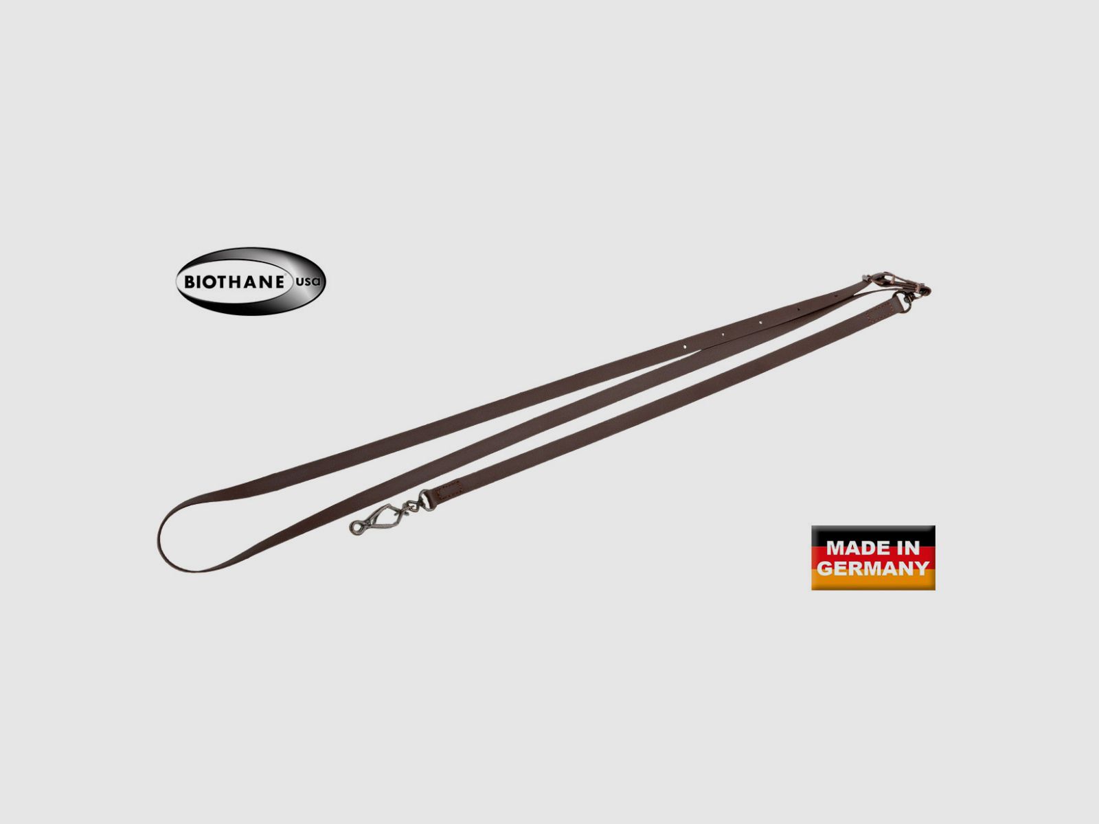 Cuerda de hombro BIOTHANE Marrón 164cm