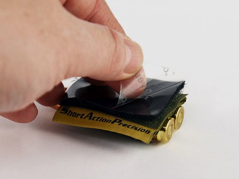 Supporto per cartucce con VELCRO, autoadesivo nero