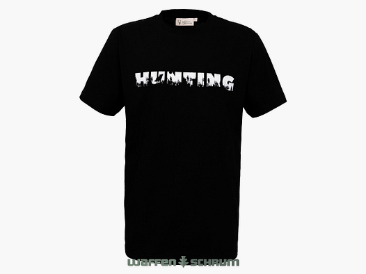 Hubertus T-Shirt Hunting  Schwarz