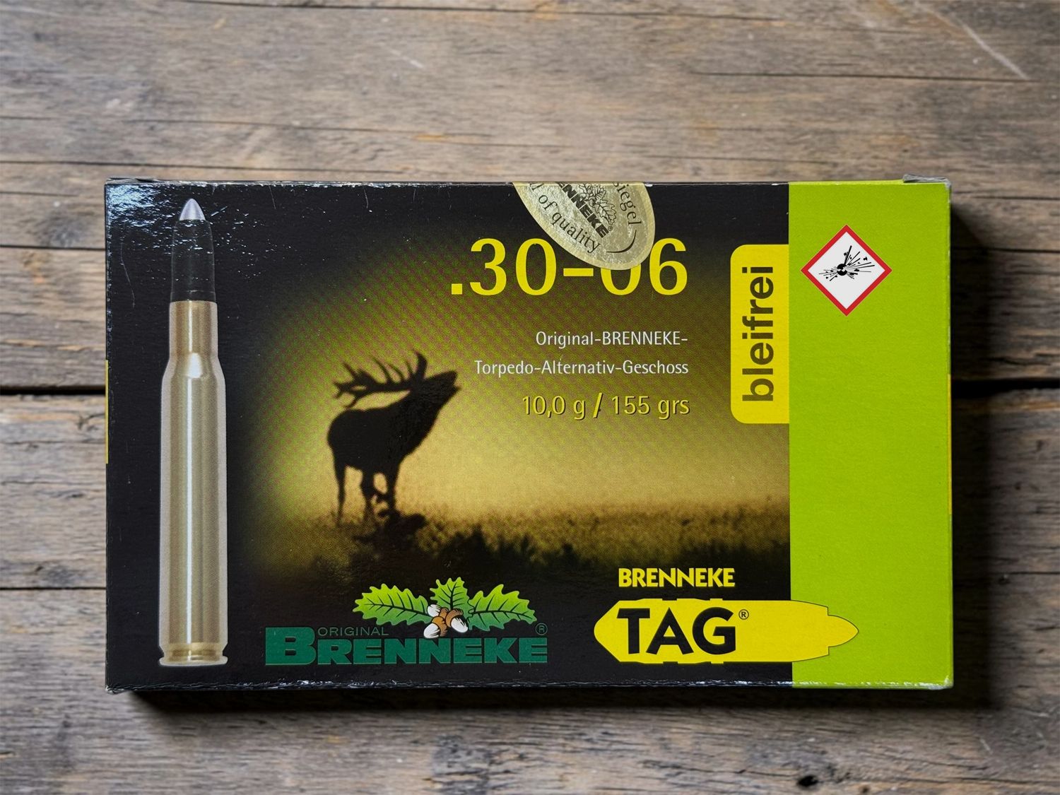 Cartouche de chasse Brenneke TAG cal. .30-06 10,0g