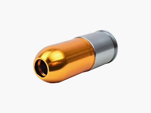 40mm BB-Shower Long Airsoft Grenade Silver/copper - 80 rds 6mm