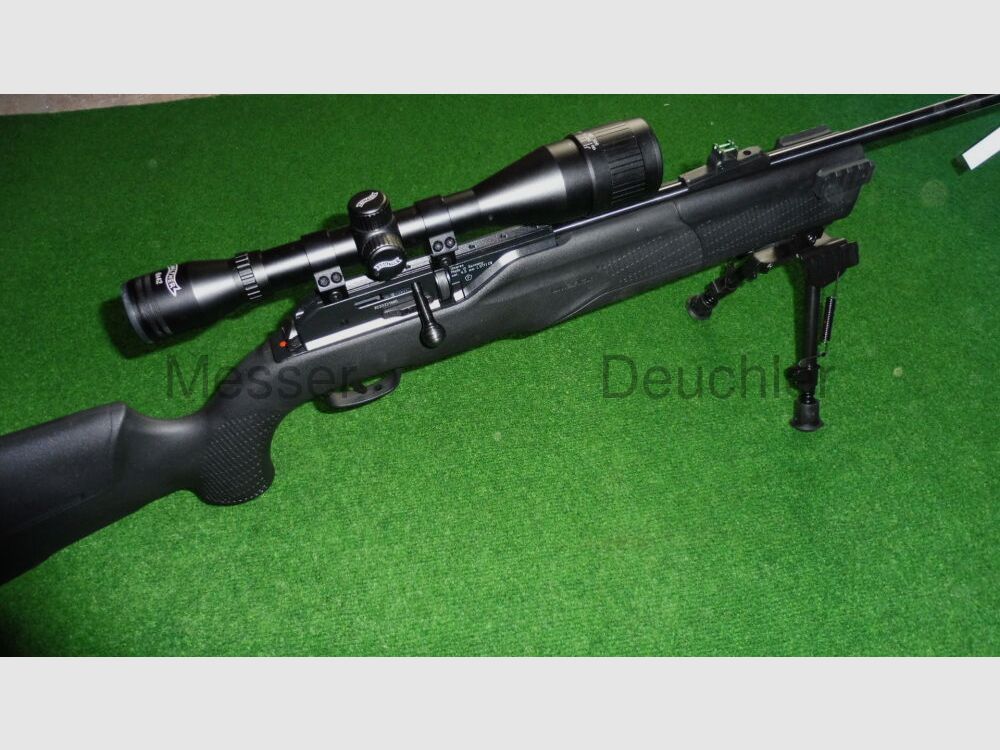 Umarex CO2 Luftgewehr montiert mit ZFR 6x42 Schalldämpfer Zweibein 850 m2 Kit