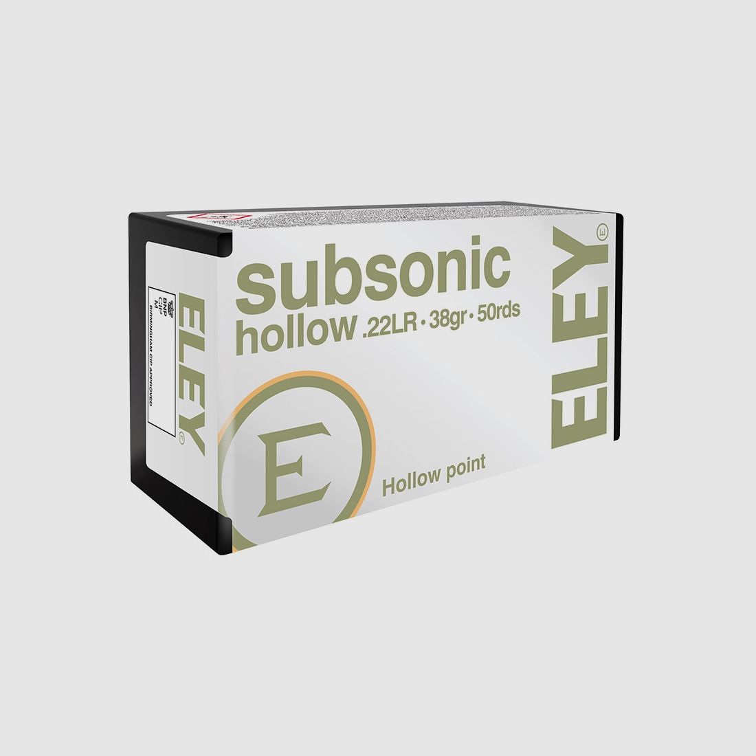 Eley Subsonic Hollow .22 LR 38GR HP 50 cartucce