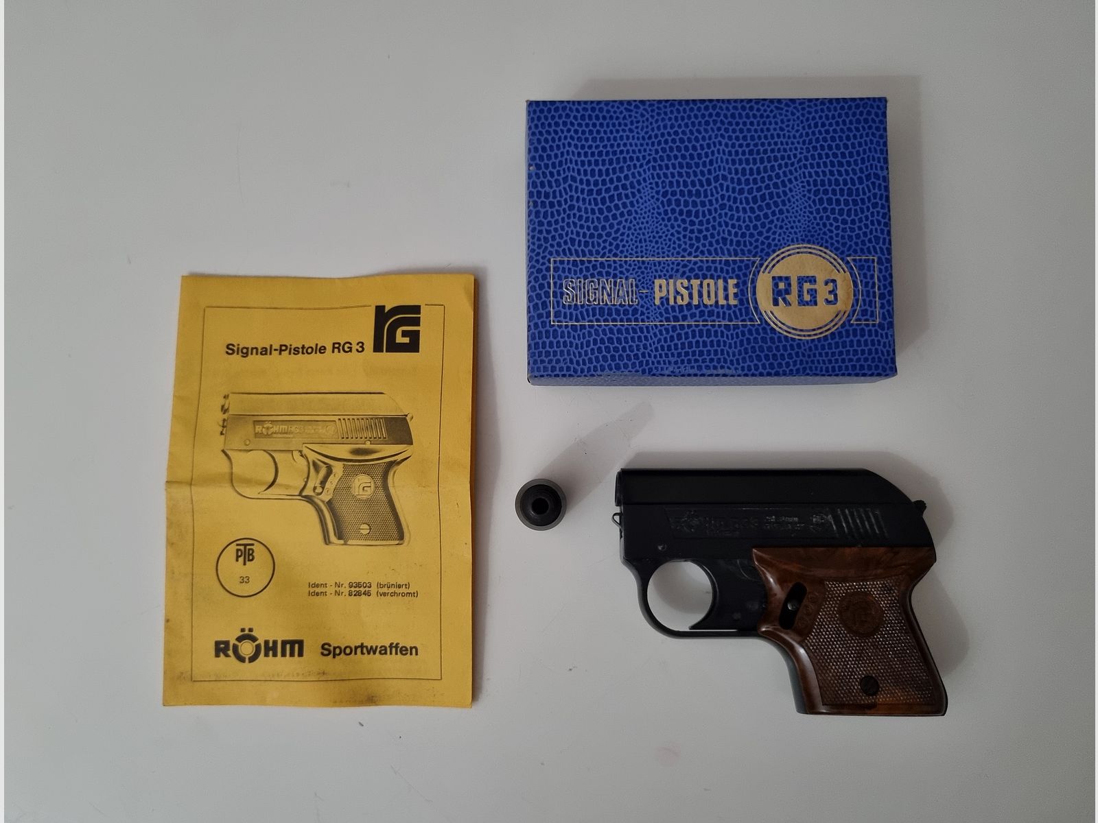 Blank firing pistol Röhm RG3 old version 6mm blank
