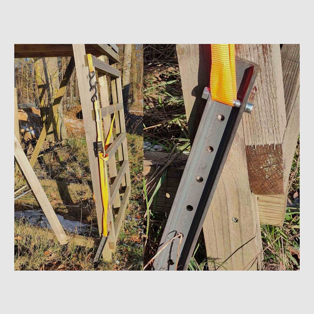 Erdspieß/Erdanker zur Kanzelbefestigung aus Stahl 4er Set 95cm Lang EXTREM massiv
