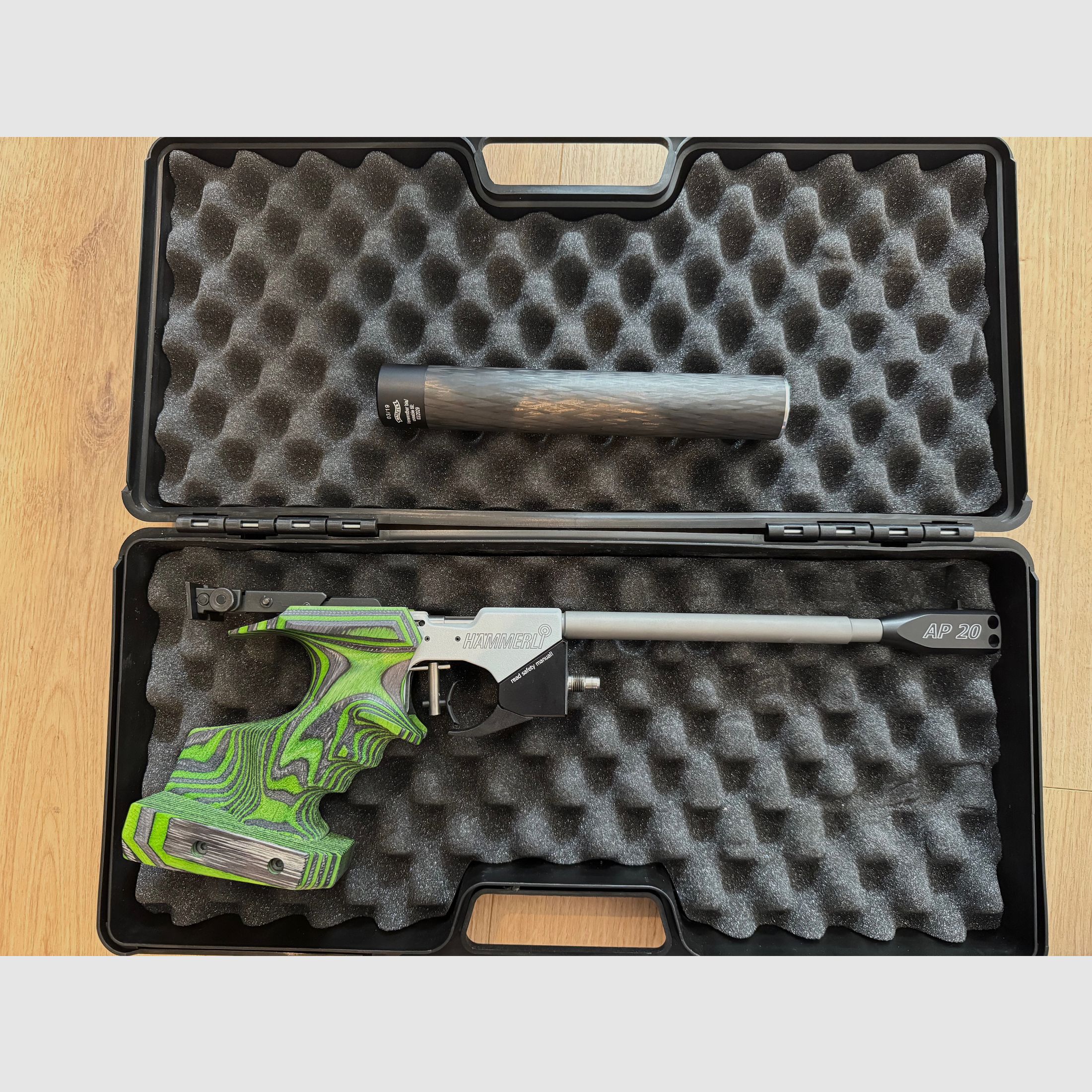 Hämmerli AP20 Pro Green Pepper Luftpistole – neuwertig + 4.500 Schuss RWS R10 Match