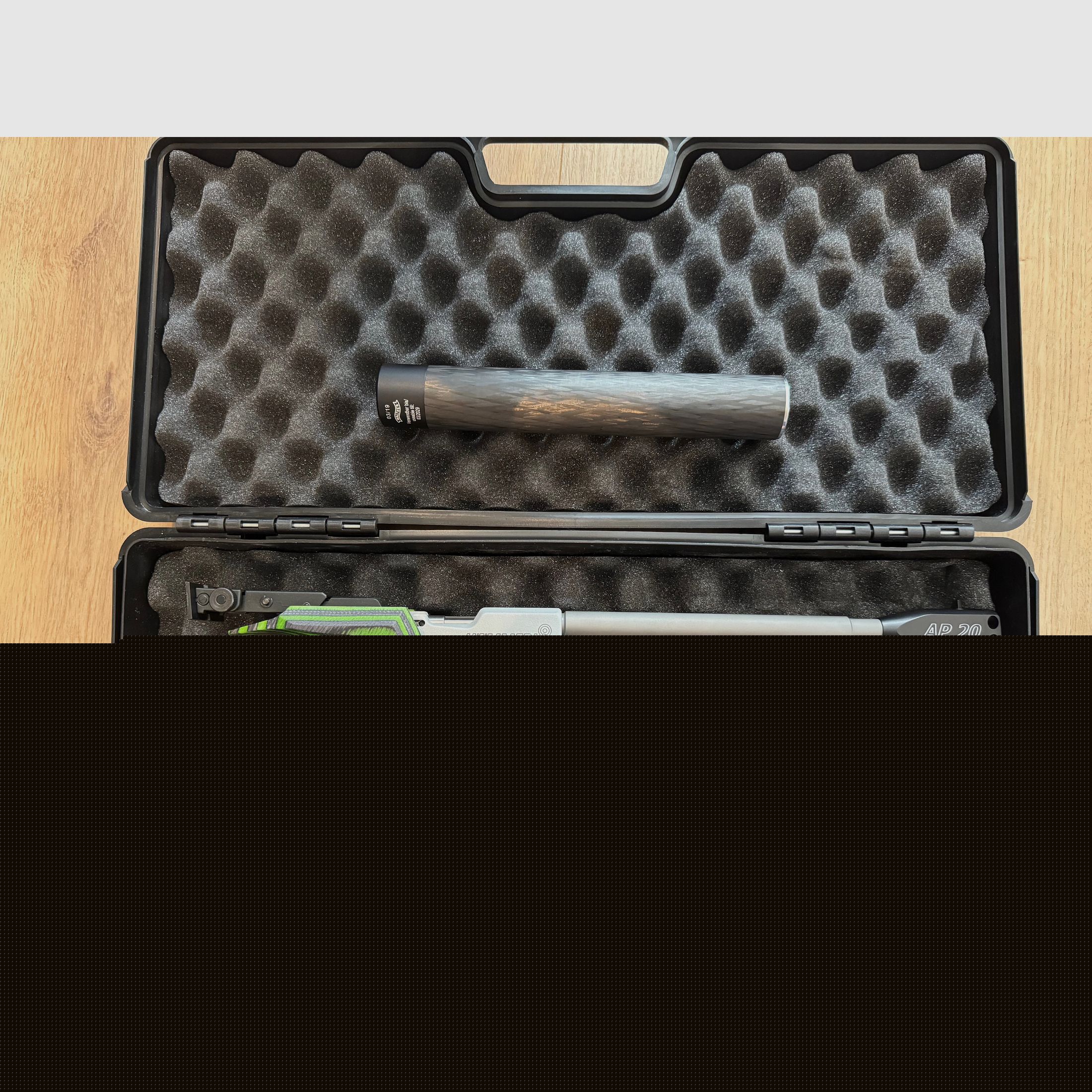 Hämmerli/Walther AP20 Pro Green Pepper Luftpistole – neuwertig + 4.500 Schuss RWS R10 Match