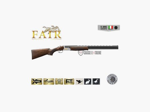 Fusil Superposé FAIR Classic Acier Ejecteur Cal 12/76 71cm - Bascule Silver