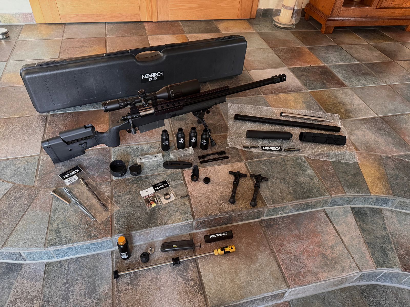 Novritsch SSG10 A2 met tuning en veel accessoires