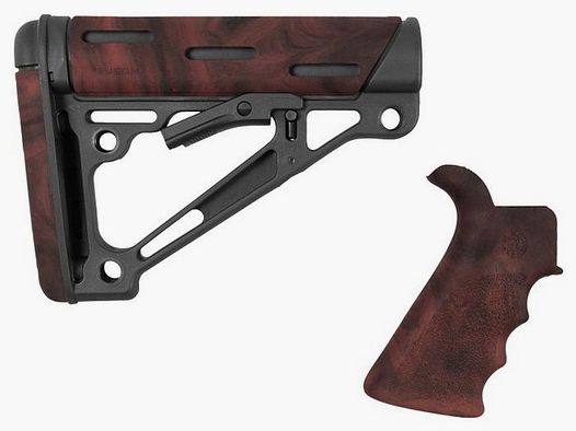 Hogue Stock Hogue AR15 OMCB Mil-Spec with grip Red Lava
