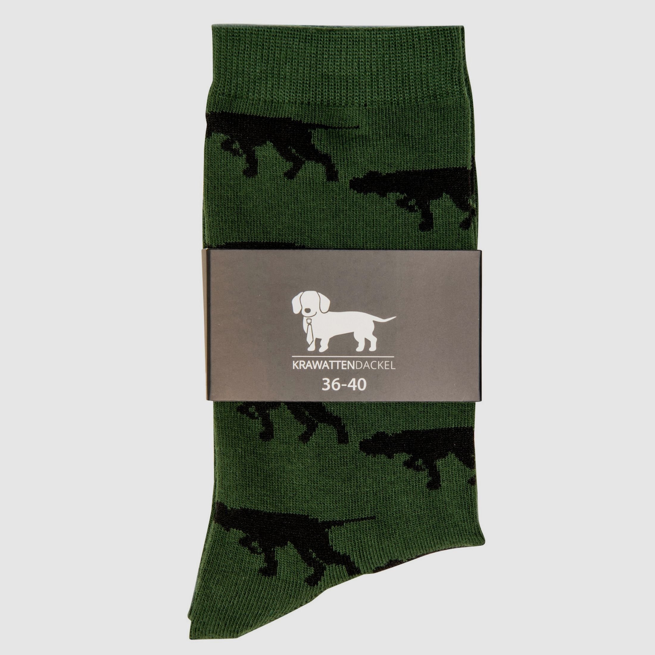 Chaussettes Dachshund avec chien d'arrêt