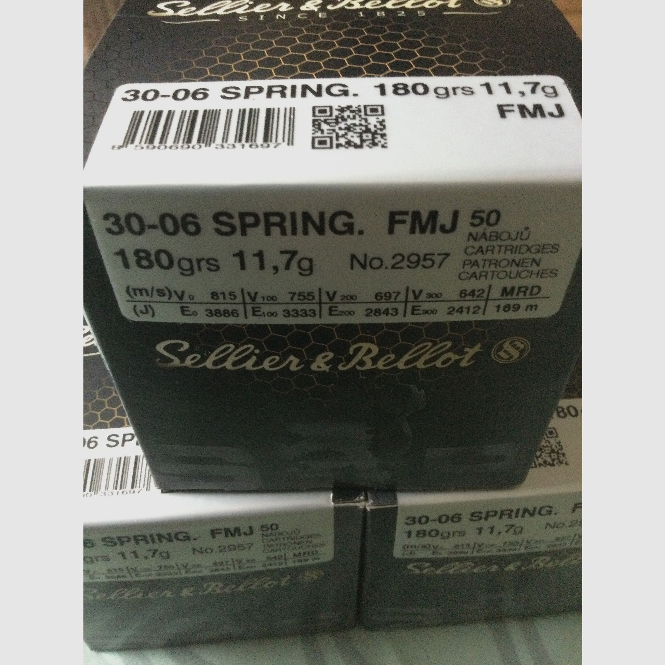 S&B 30-06 SPRING. 180 grs 11,7g FMJ