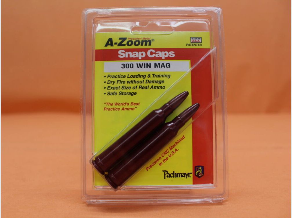 A-Zoom A-Zoom cartouche d'exercice / tampon en alu .300WinMag ensemble de 2 pièces (12237)