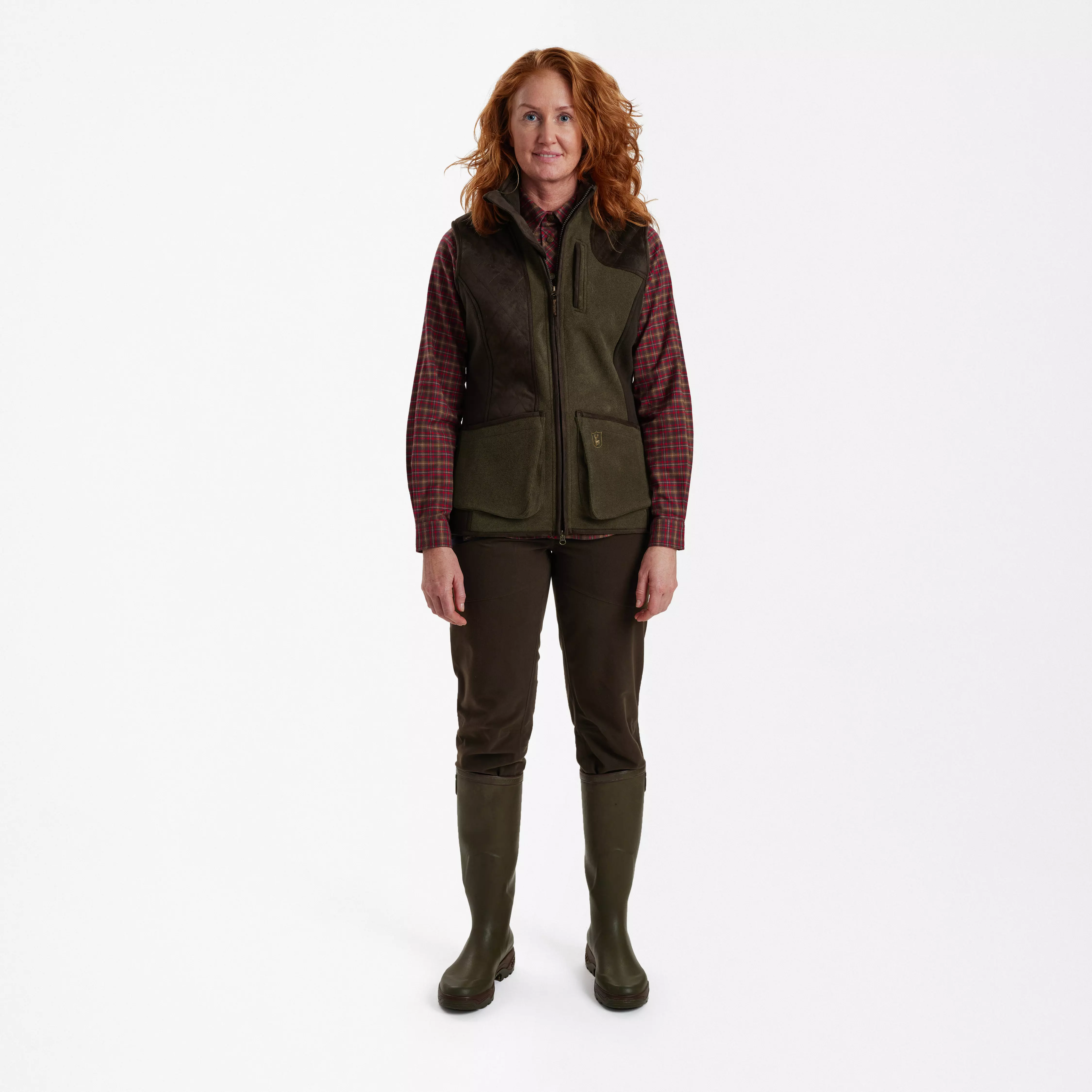 Lady Pam schietvest - Graphite Green Melange, afbeelding 3 van 5
