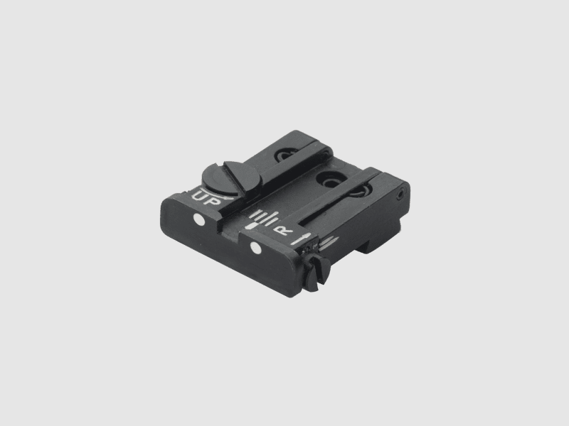 LPA Mikrometer-Visier TPU für Glock-Pistolen, 2-Punkte ohne Korn