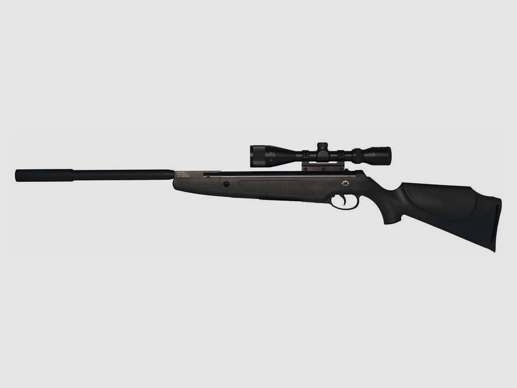 Knicklauf Luftgewehr Norica Dragon Evolution Max schwarzer Kunststoffschaft SchalldĂ¤mpfer Kaliber 4,5 mm (P18)