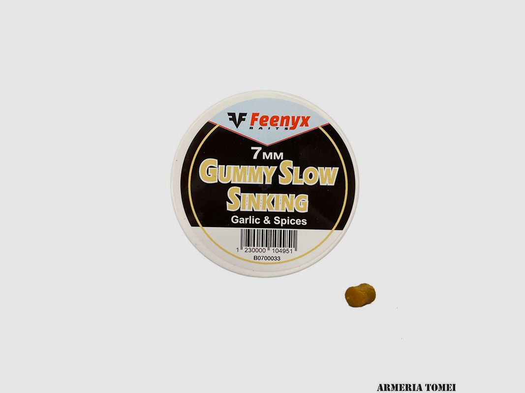 FEENYX BAITS – GUMMY SLOW SINKING GARLIC & SPICES 7MM