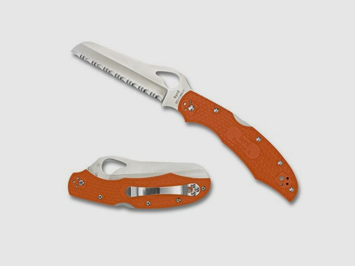 Coltello pieghevole Byrd Cara Cara Rescue 2 Arancione, immagine 2 di 2