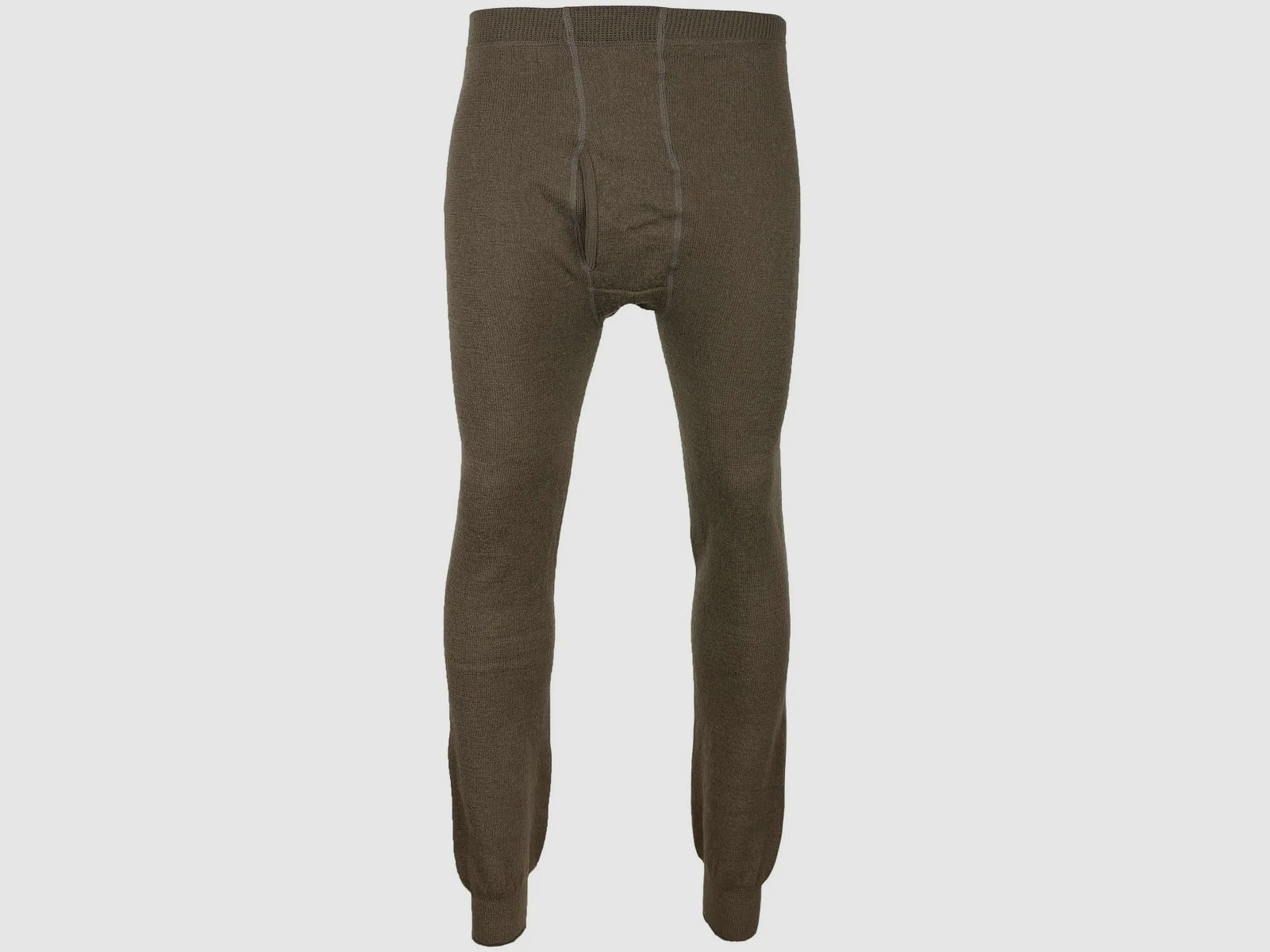 Woolpower Long Johns 400 avec ouverture - Pine Green / S Hommes