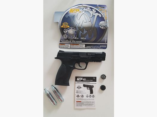 Smith & Wesson M&P 45 4,5 mm Diabolo schwarz Co2-Pistole