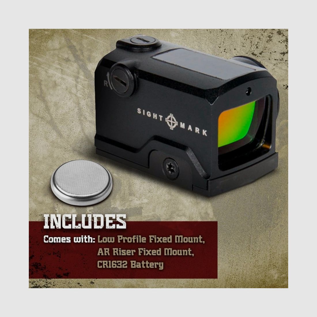 Sightmark Mini Shot M-Spec Lunette de visée réflexe solaire, image 5 sur 7