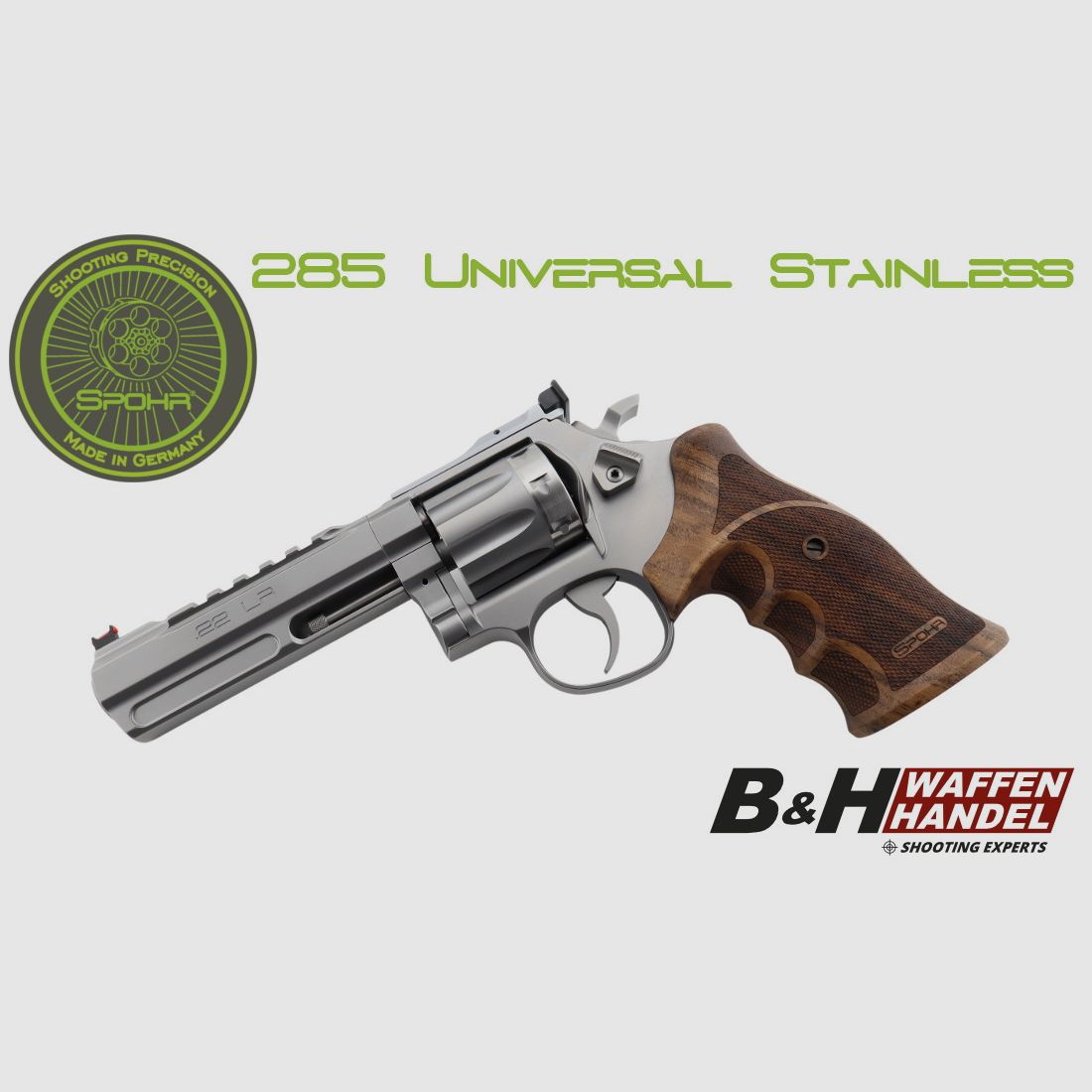 SPOHR 285 Universal 5" .22lr hecho en Alemania, imagen 1 de 11