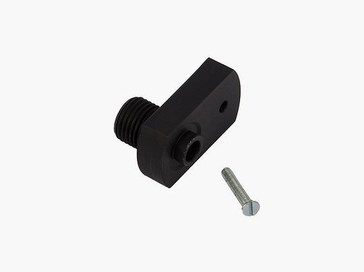 Silco SchalldĂ¤mpferadapter fĂĽr CO2 Pistole Walther CP88 x 1/2 Zoll UNF Gewinde schwarz, Ersatzteil