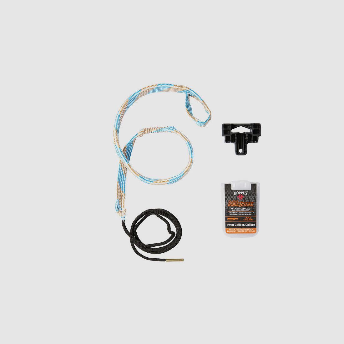 Original HOPPE'S BORESNAKE cleaning cord with handle RIFLE: 9 mm Luger