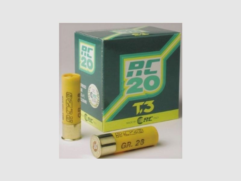 RC Patronen RC20 T3 Kal.20 gr.28 pb.7,5