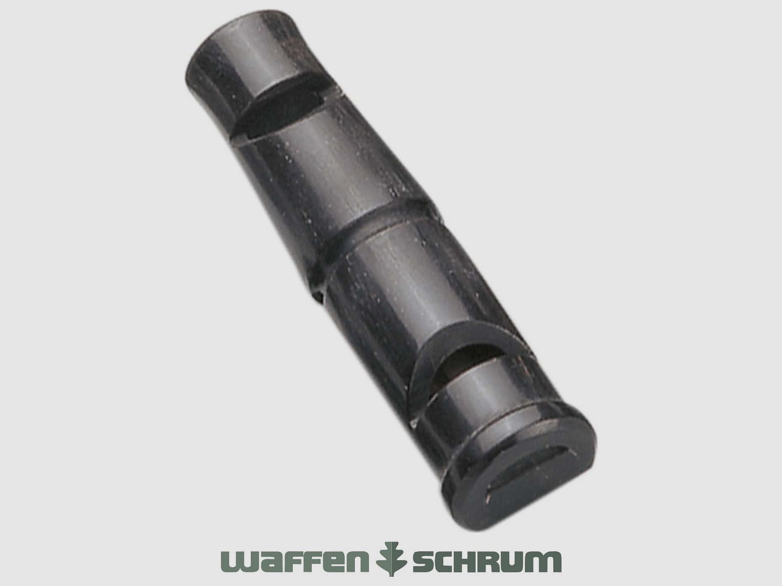 AKAH podwójny gwizdek Triller-Pfiff 6cm z skórzanym sznurkiem