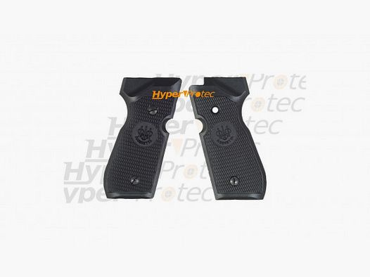 Schwarze Griffschalen für Beretta 92 mit Diabolos