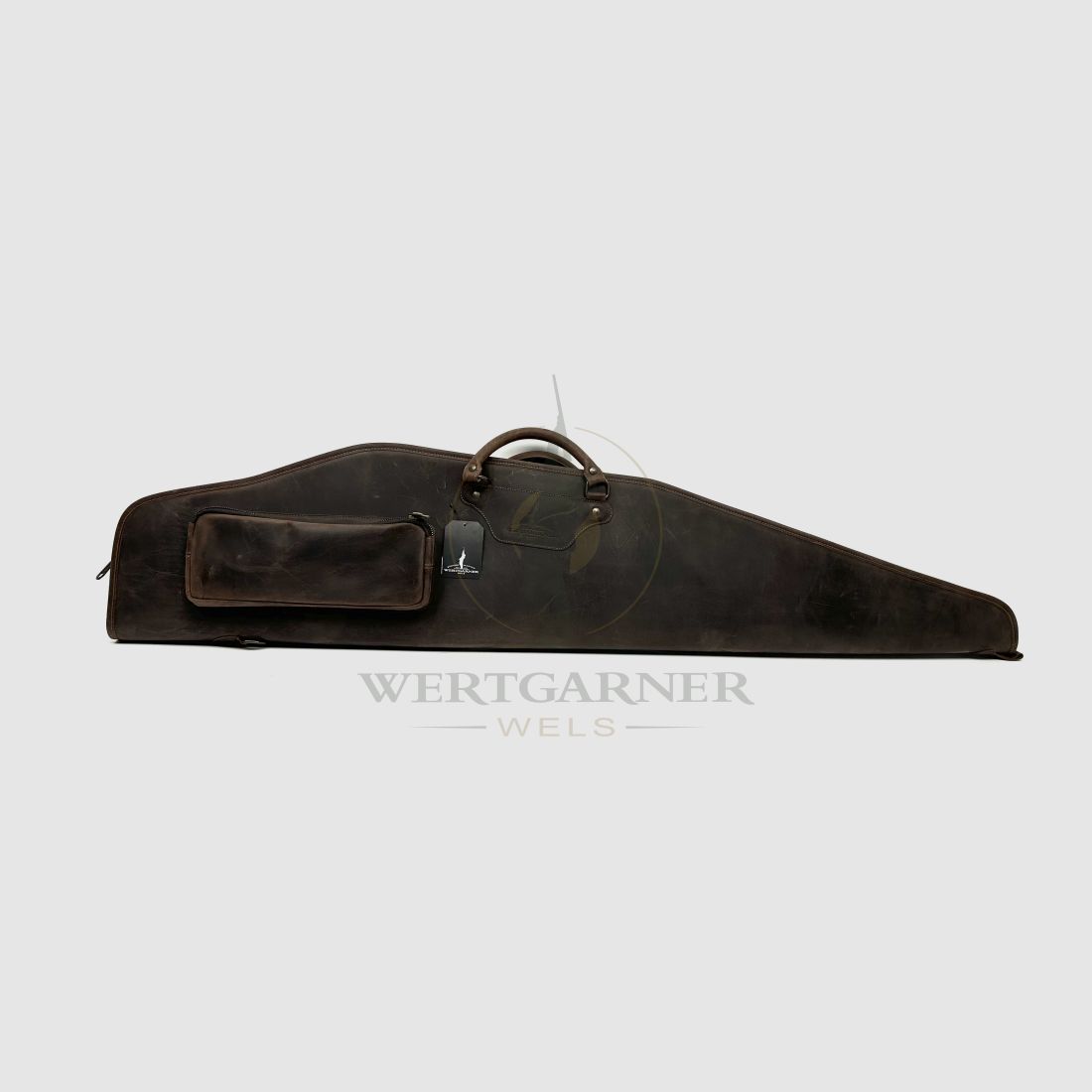 Wertgarner Gewehrfutteral mit Tasche Leder, Bild 1 von 4