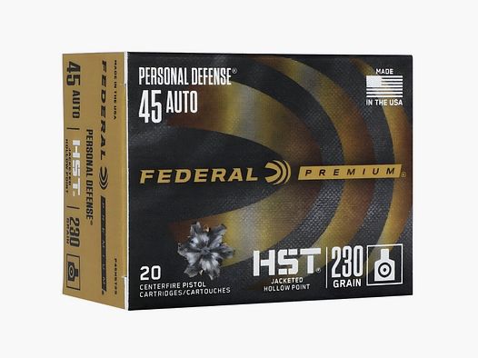 .45 ACP Federal HST JHP Law Enforcement 230gr/14,9g (P45HST2)