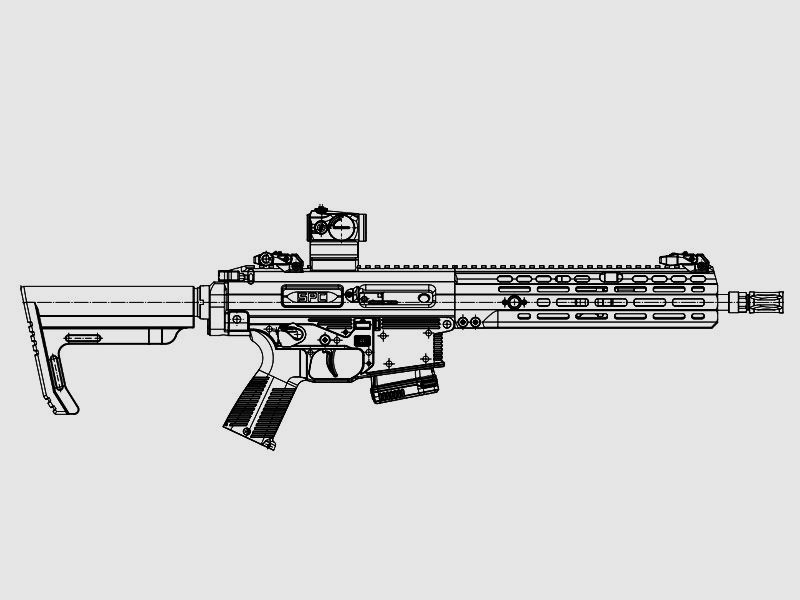 B&T SPC223, senza Aimpoint