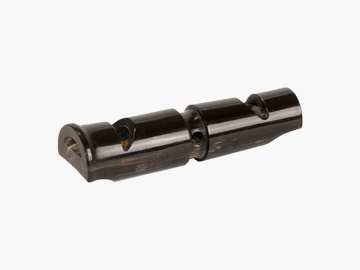 Silbato para perros de cuerno de búfalo doble cara