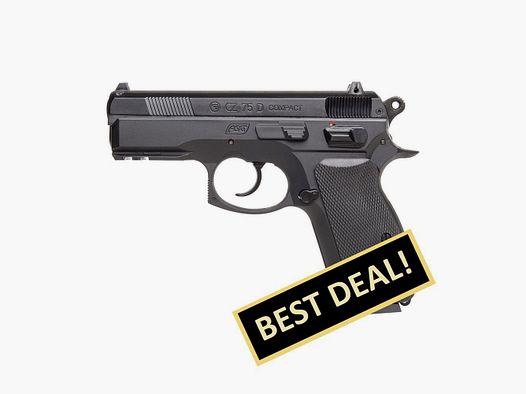 CZ 75D Compact Schwarz 4,5mm BB Druckluft Co2 Non BlowBack