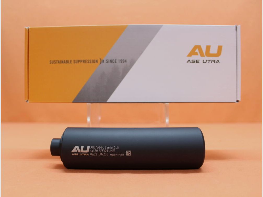 Silenciador ASE Utra hasta .30 ASE Utra SL7i-BC Cerakote Negro (AU575-I-BC S Series) Rosca (5/8-24) Acero