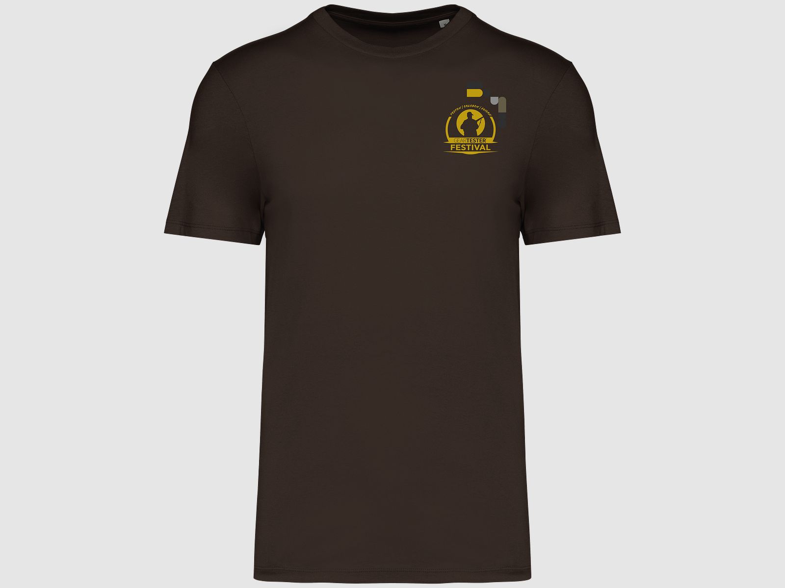 Geartester Festival Bio T-Shirt, piccolo logo