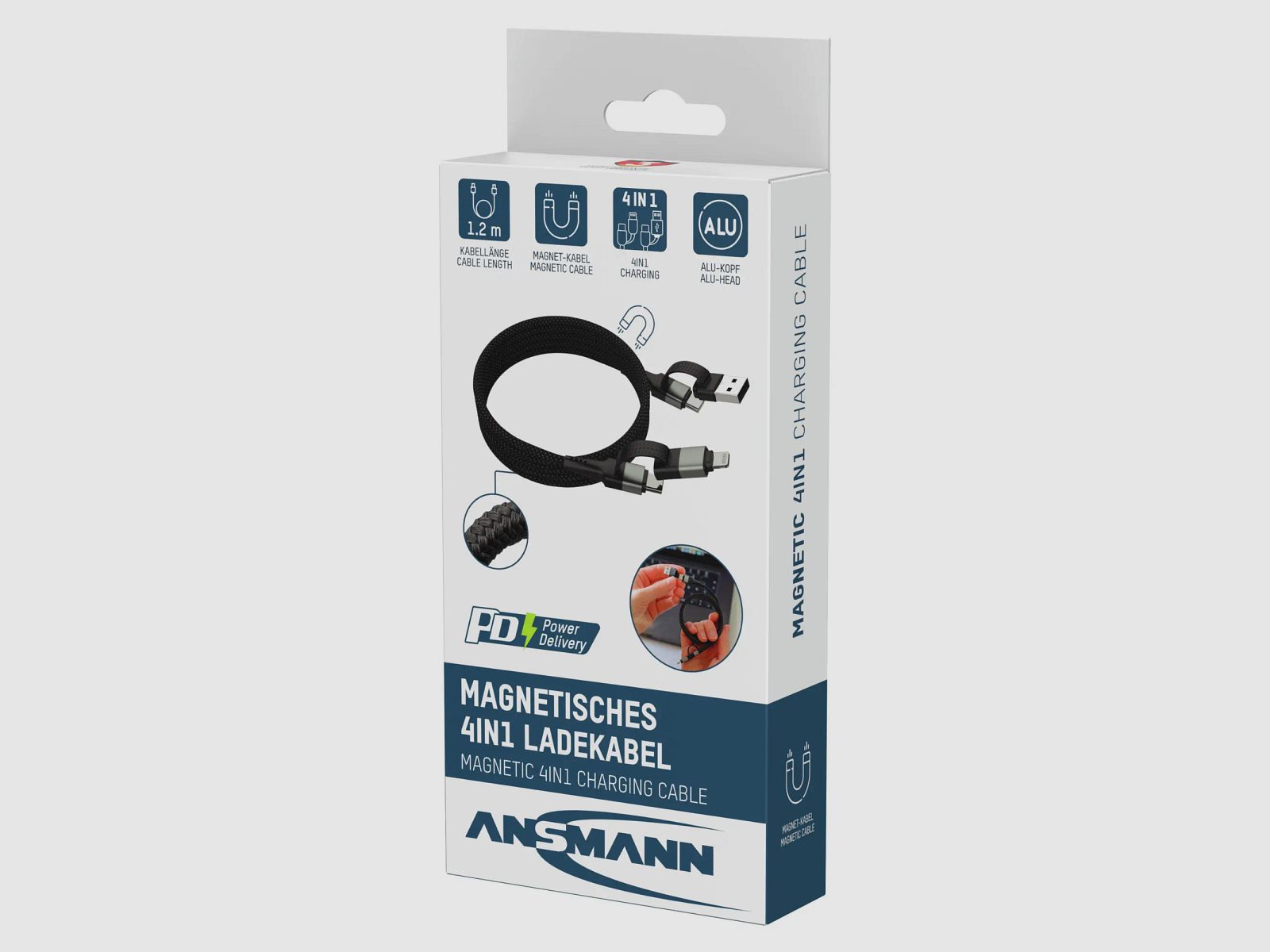 Ansmann Magnetisch USB-kabel