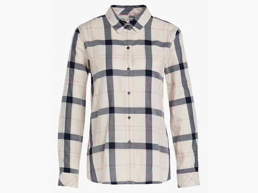 Barbour Damenbluse Moorland, Farbe Cloud/Gardenia Check