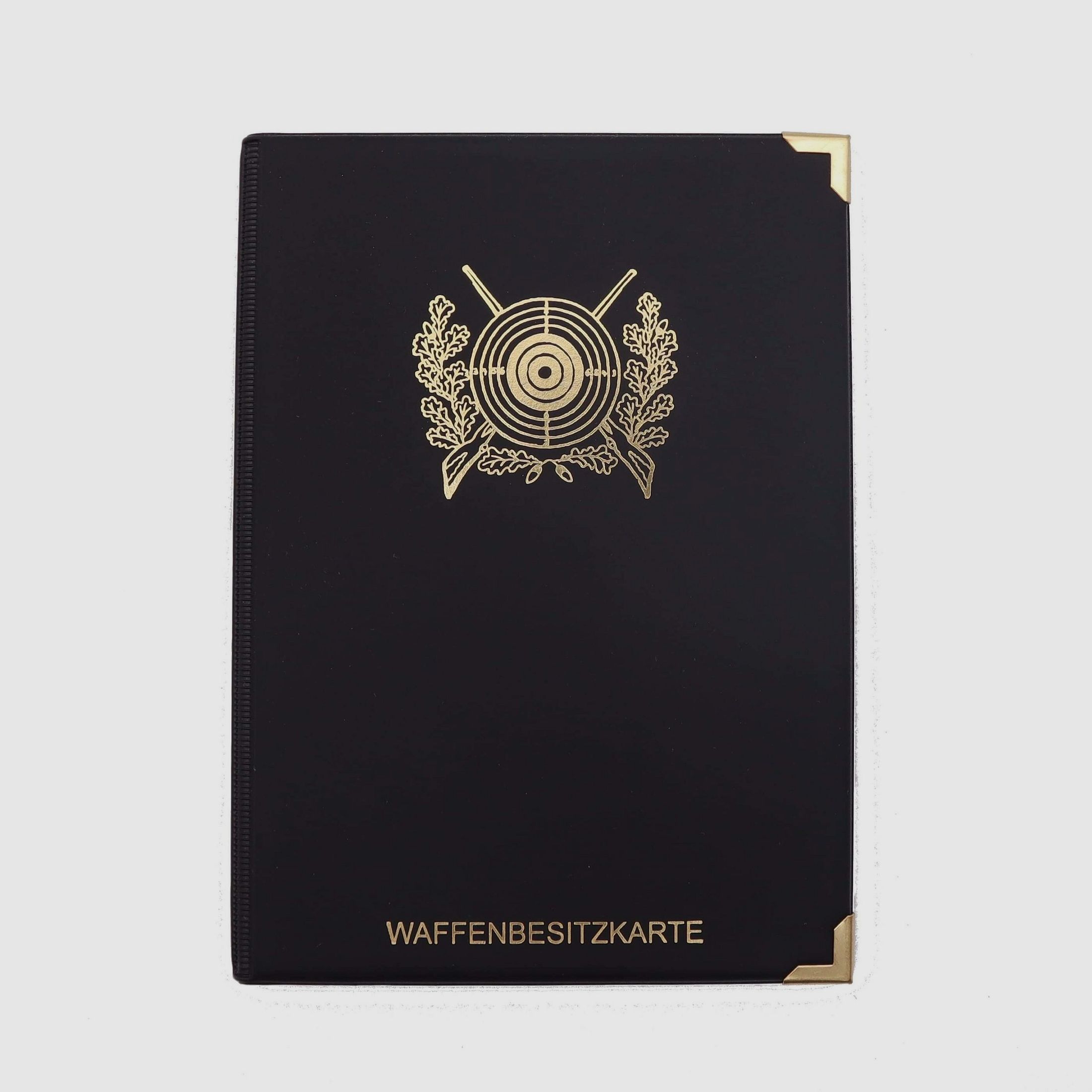 WBK Etui mit 2 extra Fächer Motiv Zielscheibe - Schwarz