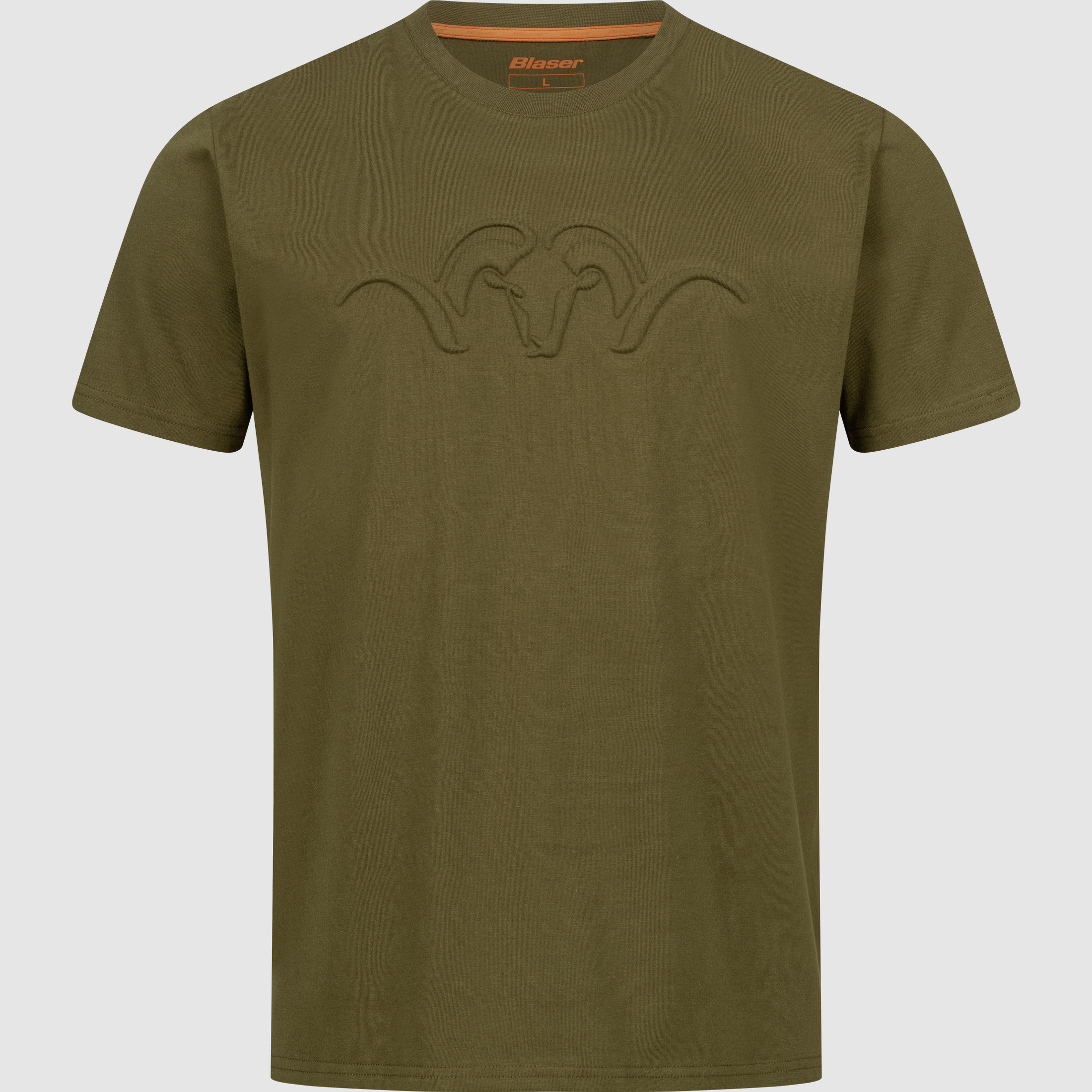 Herren Argali 3D Debossed T-Shirt Dunkel Oliv L