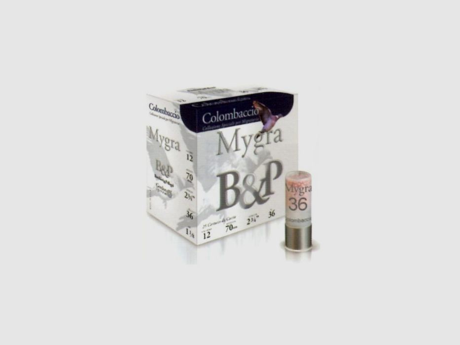 B&P Mygra Colombaccio Cal 12 36gr