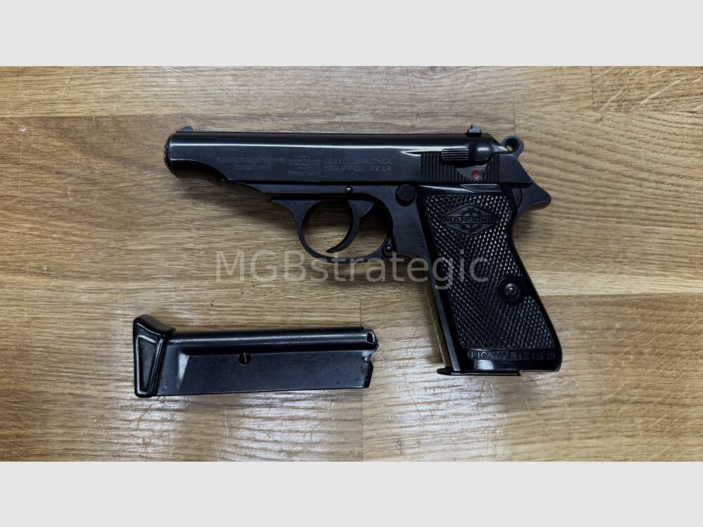 Manurhin PP - LIC. EXCL. WALTHER MOD. PP semi-automatische pistool .22lr, afbeelding 1 van 9