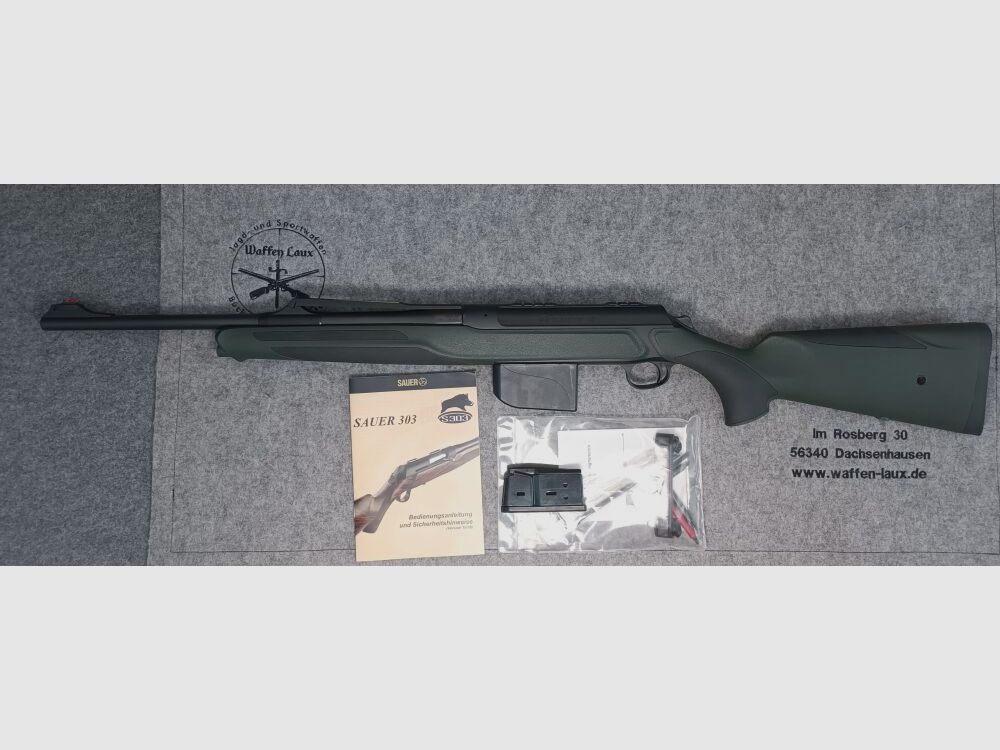 Sauer Mod. 303 Forest XT Kunststoffschaft grün + Zubehör