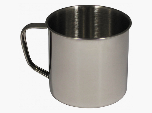 MFH Camping Tasse Edelstahl 500 ml einwandig