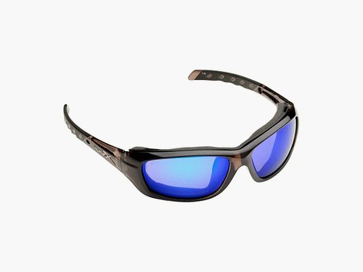 Wiley X Wiley X Glasses Gravity Polarized Blue Mirror Black Crystal Frame